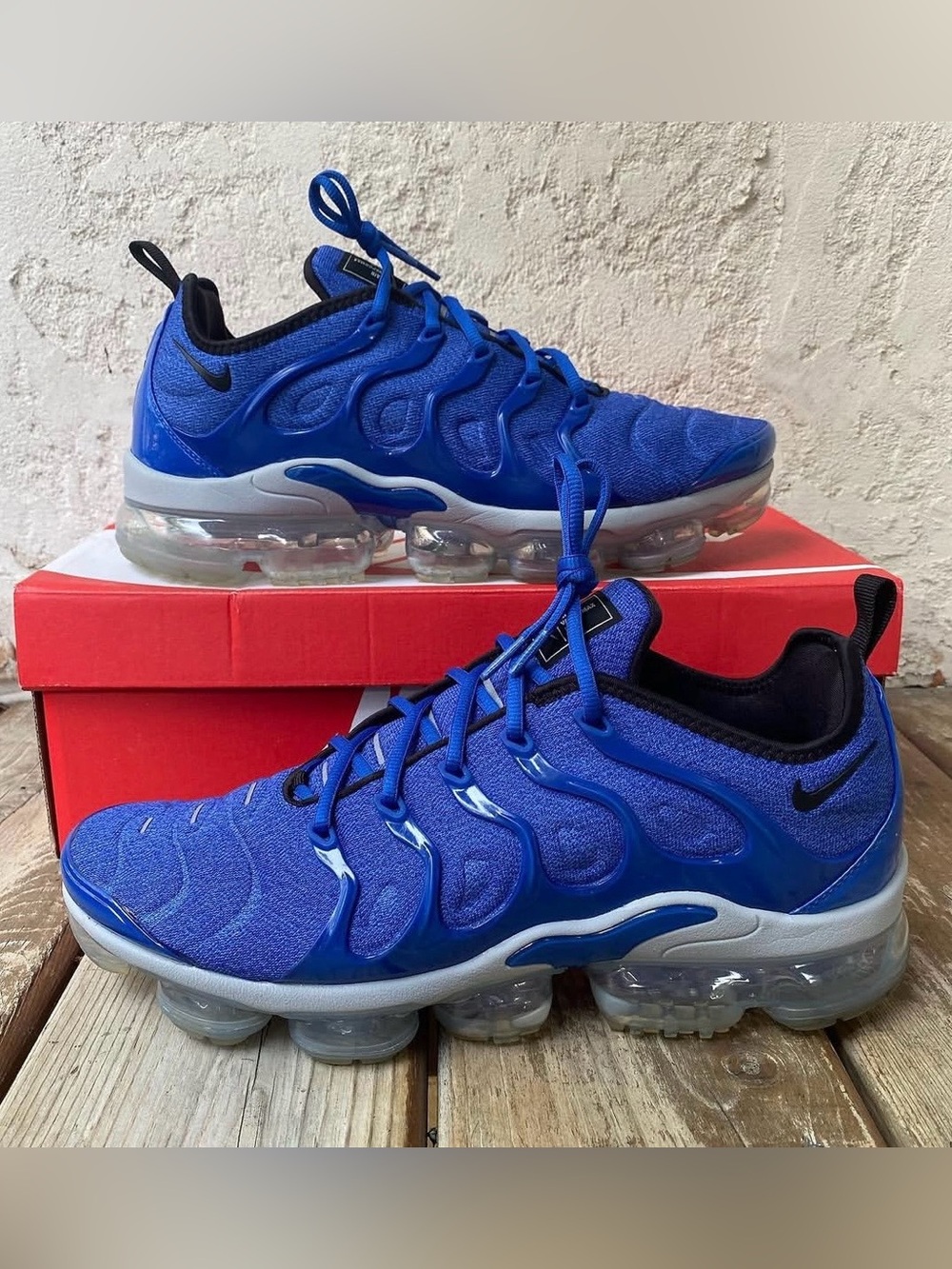 Nike 🔥 Air VaporMax Plus Game Royal Racer Blue Men's Size 9.5 924453 404 - Picture 1 of 10